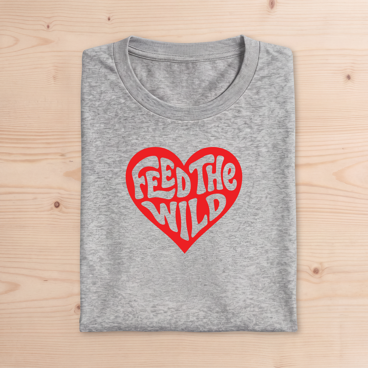 "Feed the Wild" Heart Adult Tee