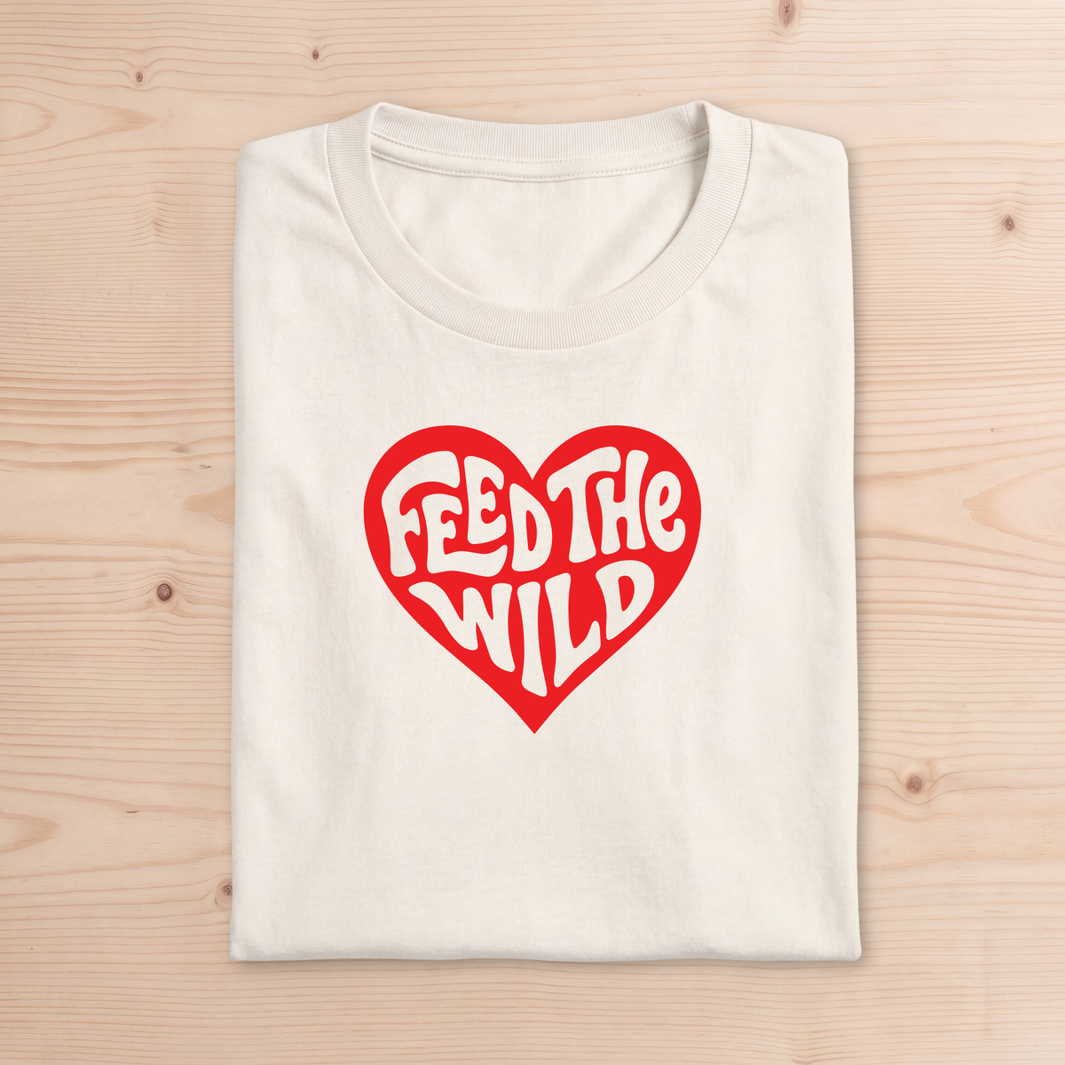 "Feed the Wild" Heart Adult Tee