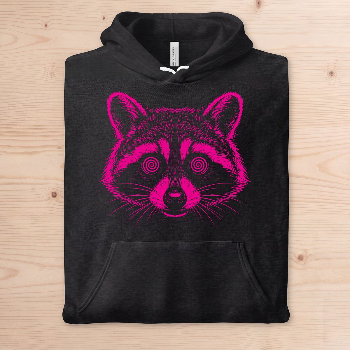 "Hypno Raccoon" Pullover Hoodie