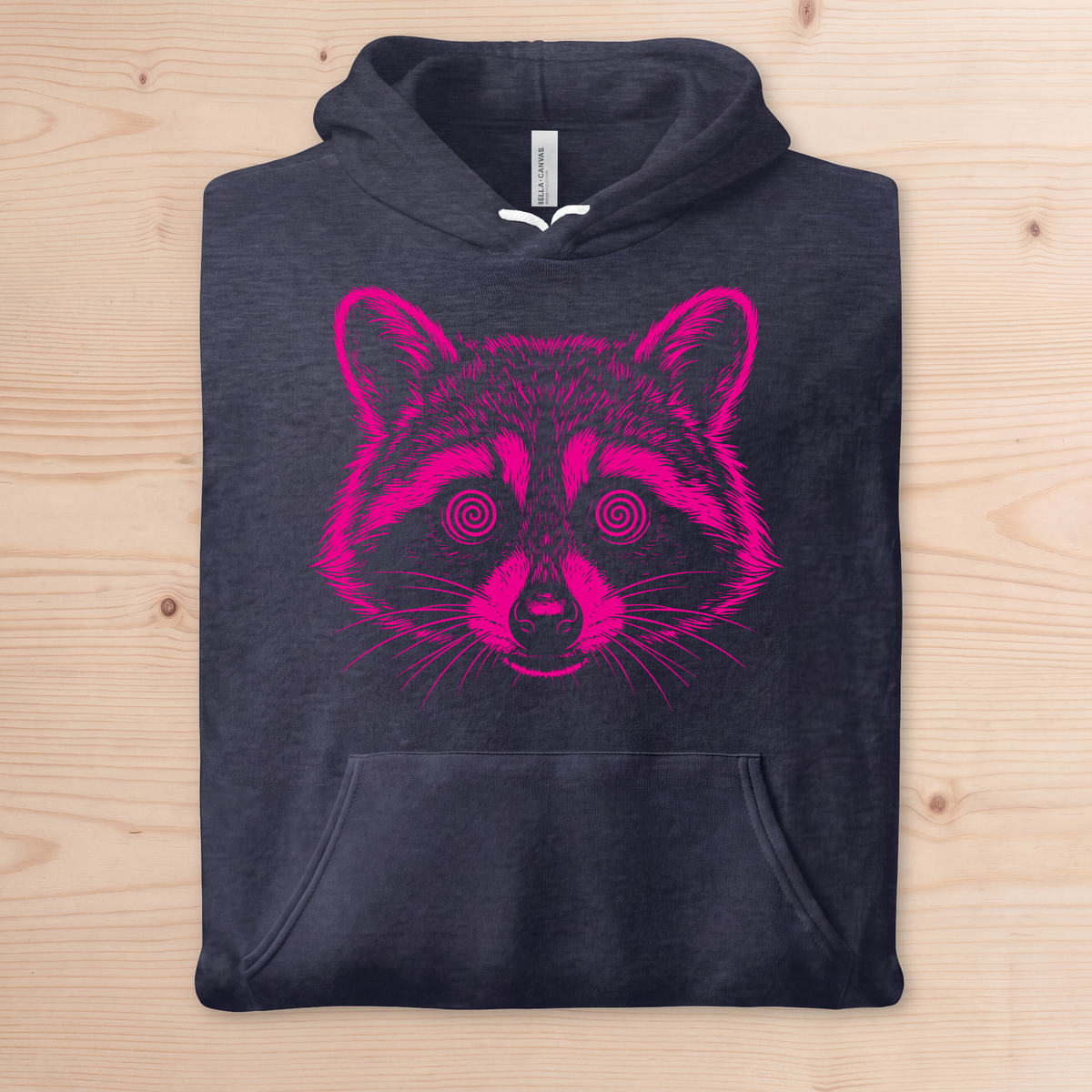 "Hypno Raccoon" Pullover Hoodie