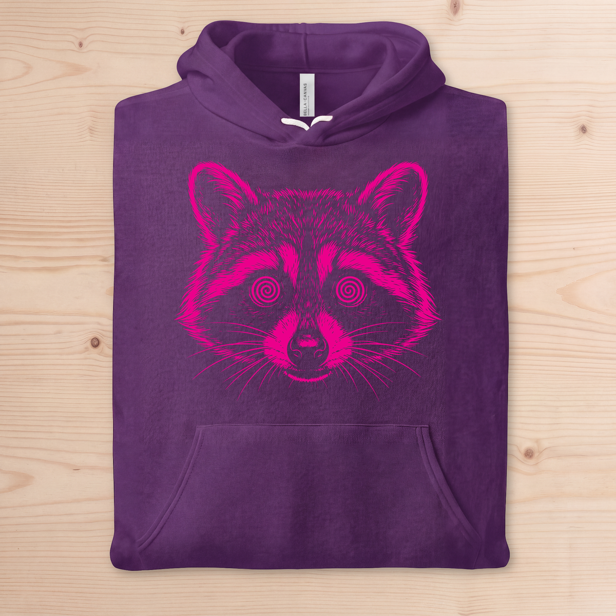 "Hypno Raccoon" Pullover Hoodie