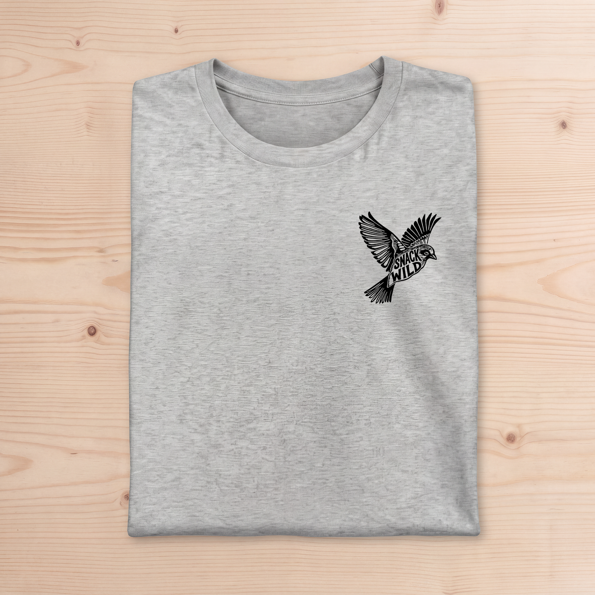 "Snack Wild" Songbird Unisex Pocket-Print Tee