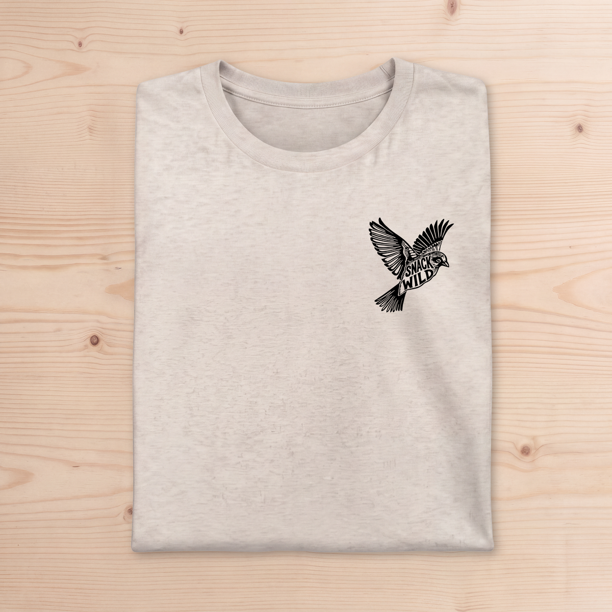 "Snack Wild" Songbird Unisex Pocket-Print Tee